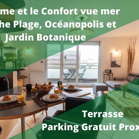 Plage du Moulin Blanc - Vue Mer - Océanopolis Brest Extérieur photo